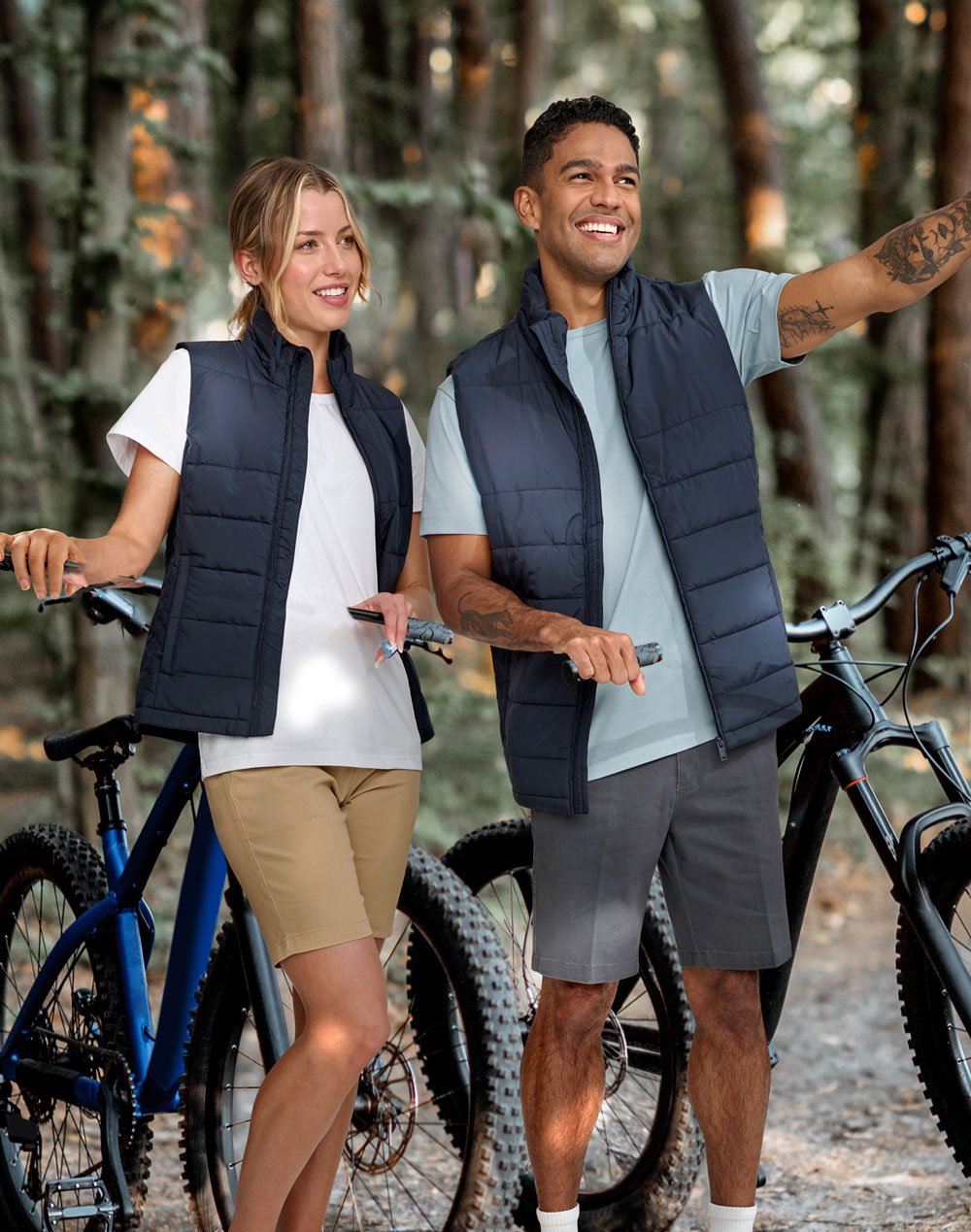 Sustainable Puffer Vest Ladies - Image 2