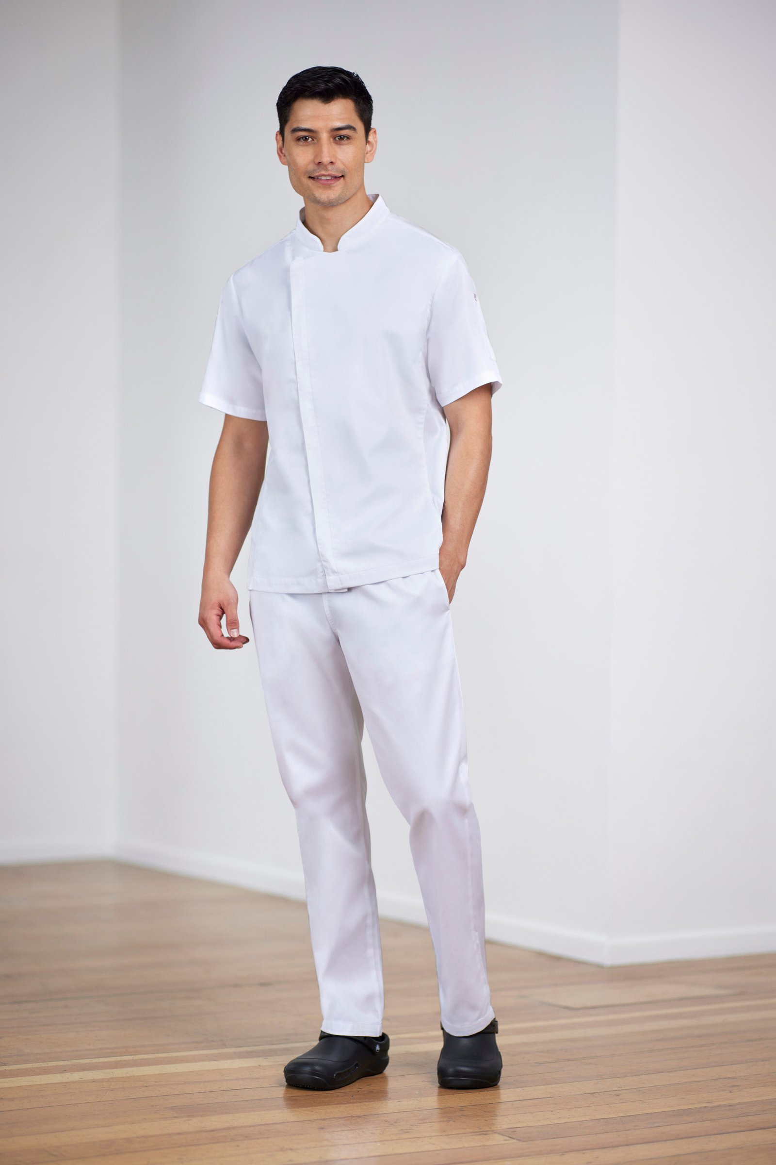 Mens Alfresco Short Sleeve Chef Jacket