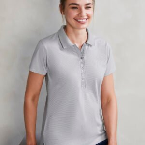 Womens Shadow Short Sleeve Polo