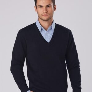 Unisex Wool/ Acrylic V-Neck Jumper