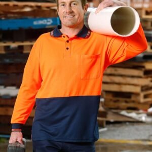High Visibility Long Sleeve Polo