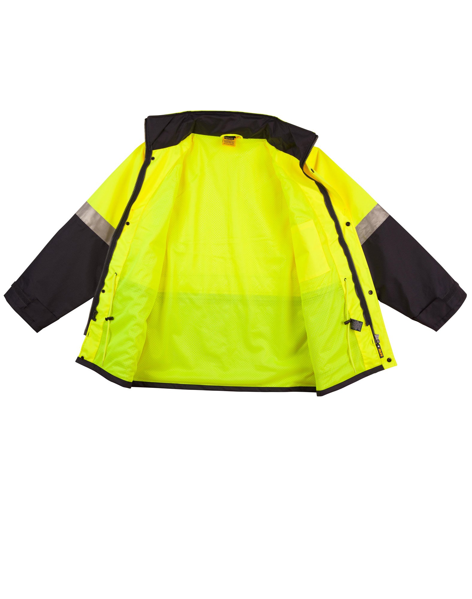 Hi-Vis Safety Jacket With Mesh Lining & 3m Tapes - Image 4
