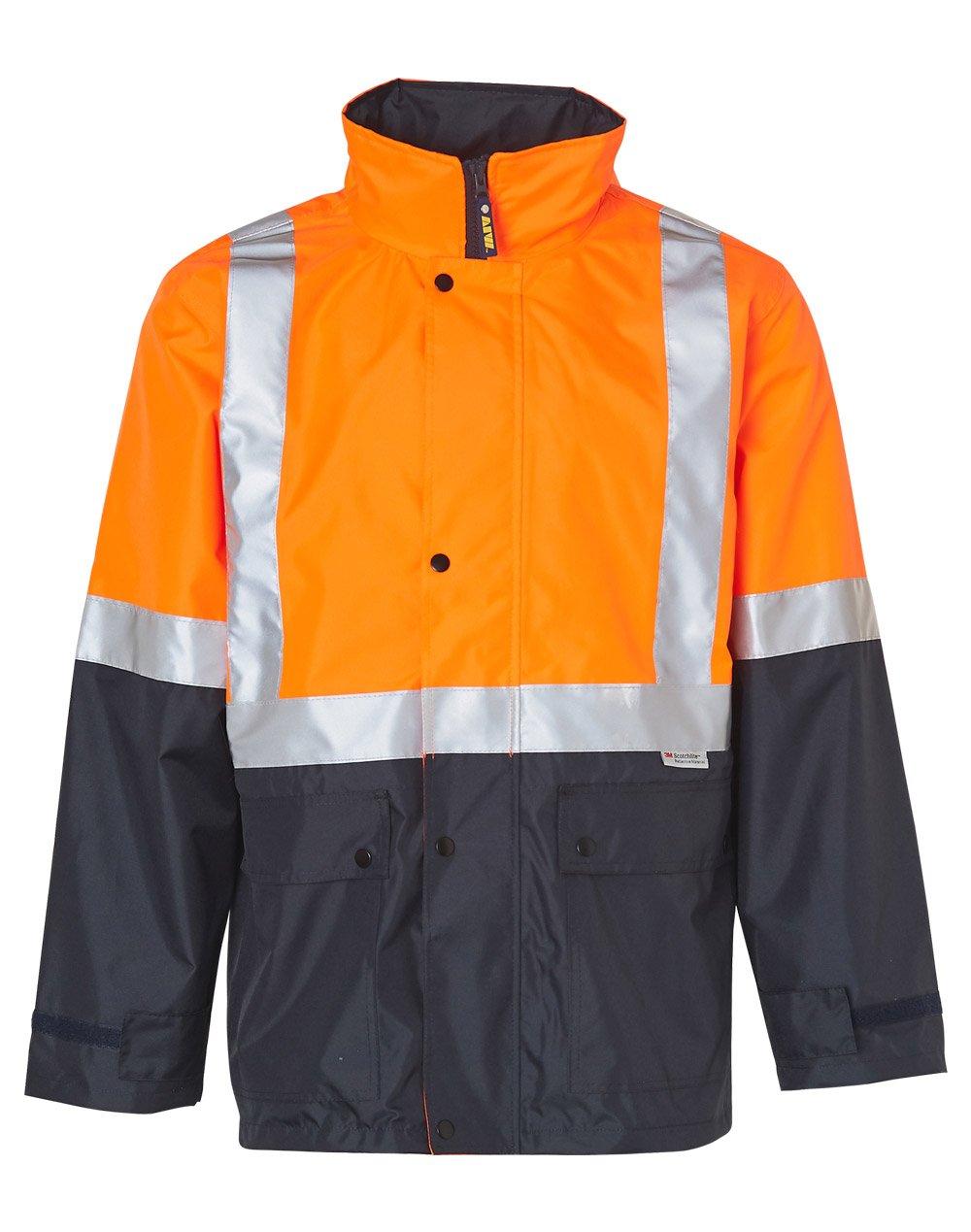 Hi-Vis Safety Jacket With Mesh Lining & 3m Tapes - Image 5