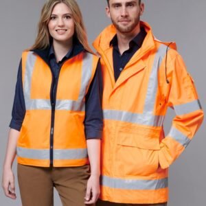 VIC Rail Hi Vis 3 in 1 Safety Jacket and Vest - Unisex