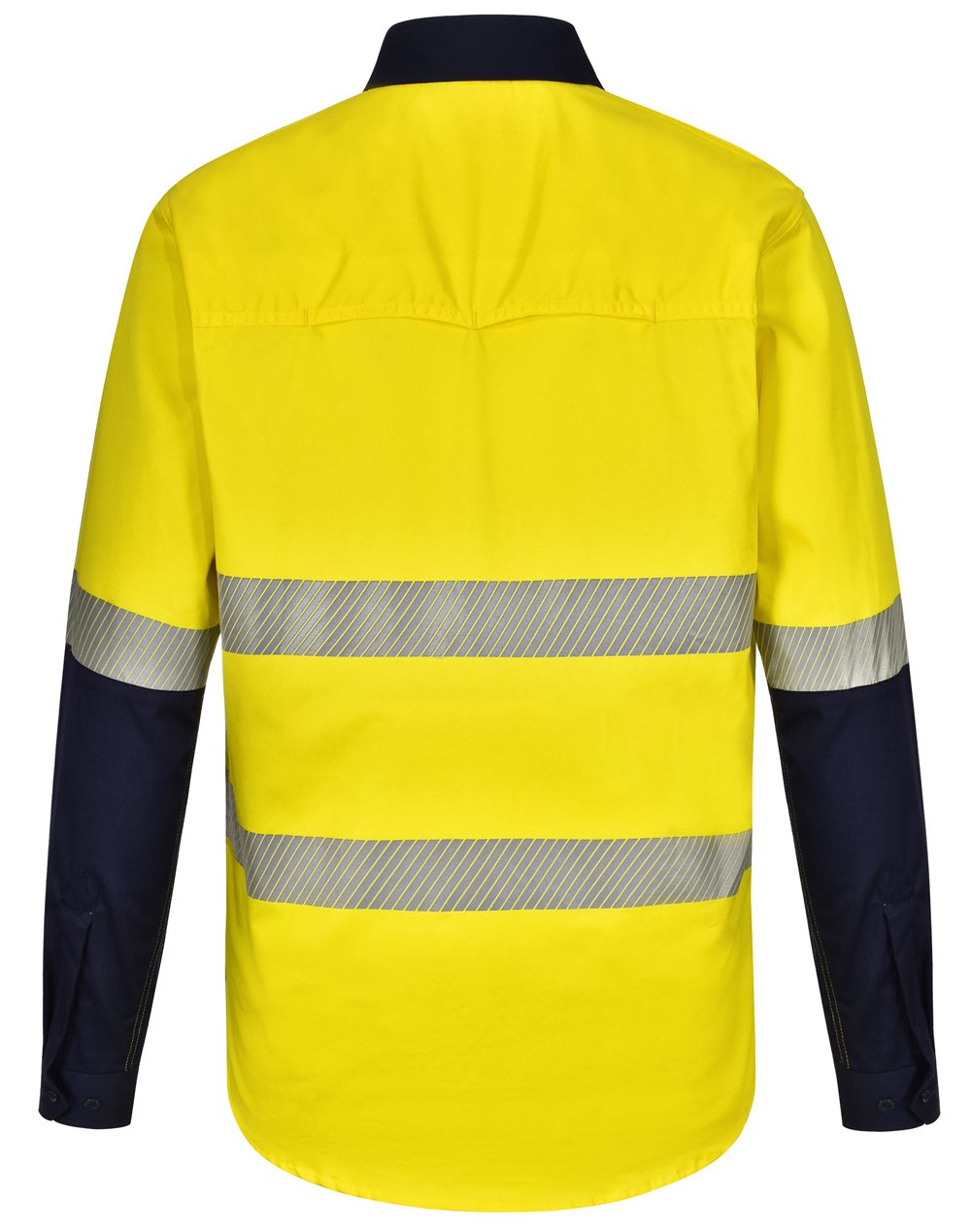 UNISEX HI VIS COOL-BREEZE SAFETY LS SHIRT (SEGMENTED TAPE) - Image 3